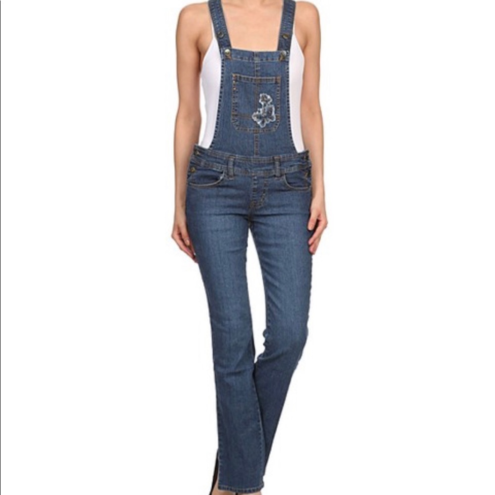 Blue Butterfly Overalls